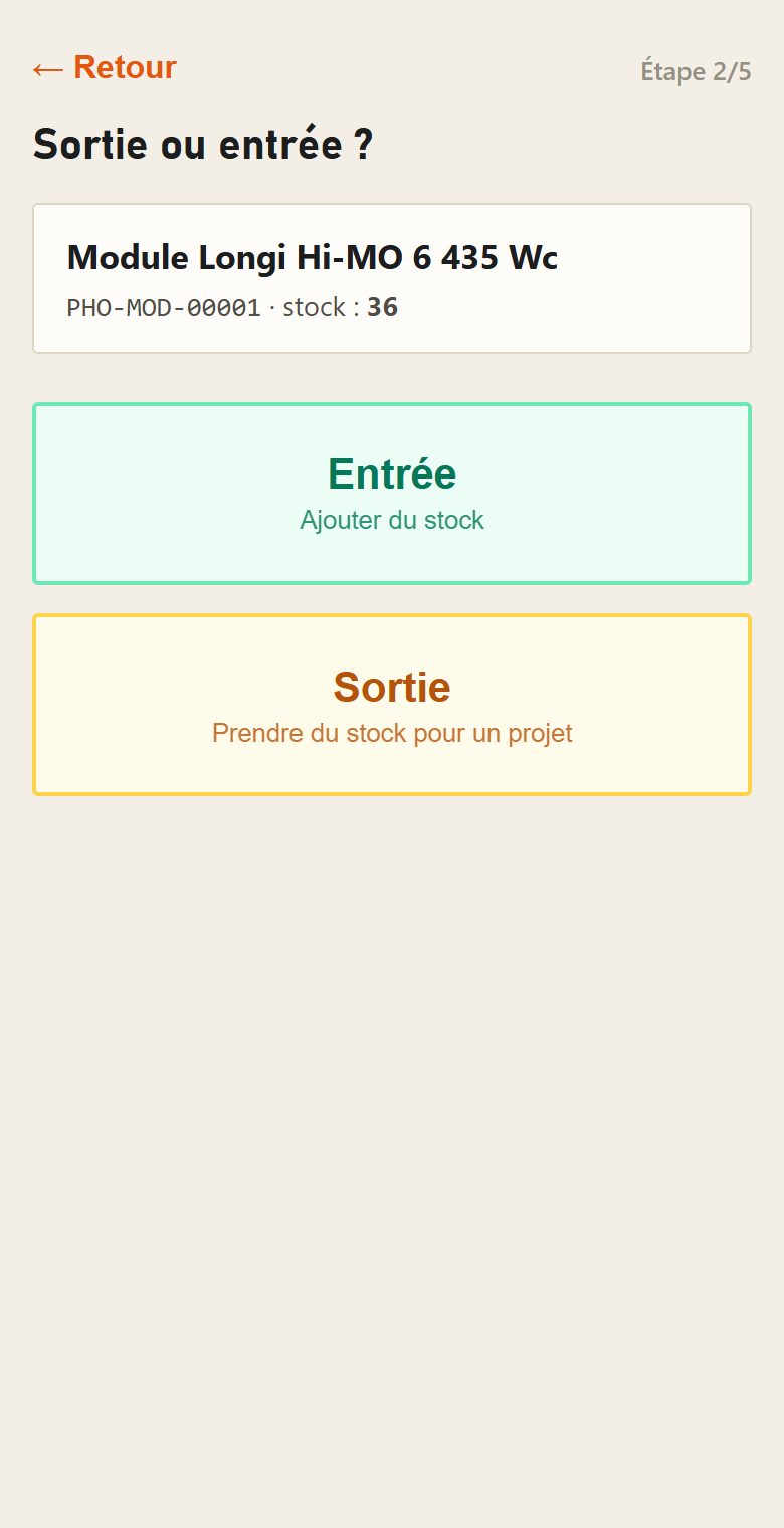 Sortie ou entrée